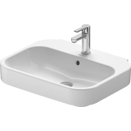 Duravit Washbasin 23" Happy D.2 w/Overflow+FaucetDeck, 3 Holes Wh 2316600030